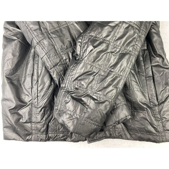 Calvin Klein Womens Jacket Medium Black Puffer Lightweight Packable Outerwear - Picture 9 of 14